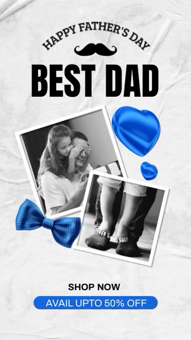 Father's Day Flyer, Happy Father's Day Instagram Story template