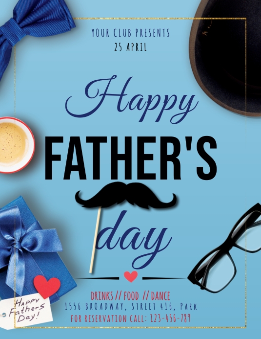 Father's Day Flyer template