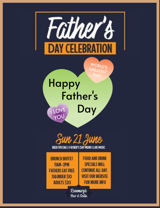 FATHER'S DAY FLYER template