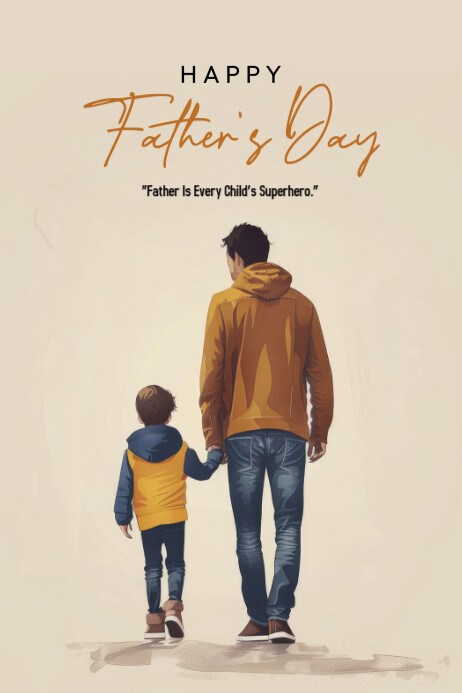 Father's Day Flyer Plakat template