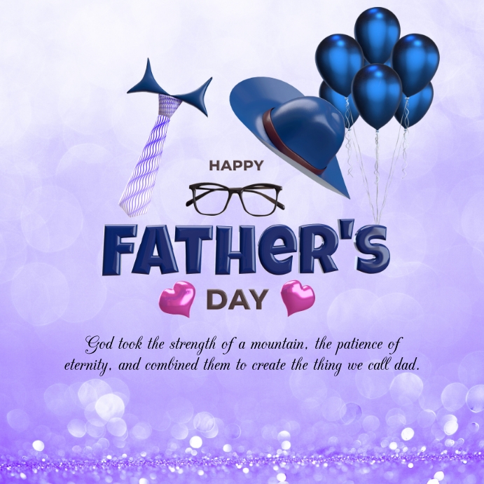 Father's Day Greetings Message Template | PosterMyWall
