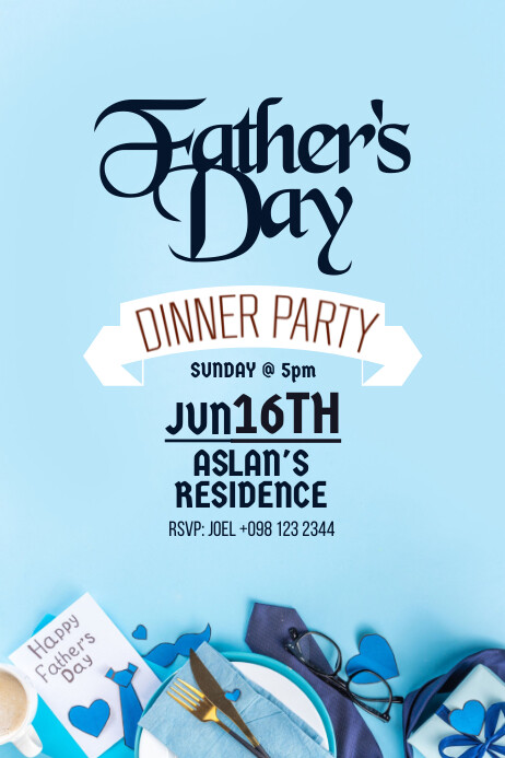 Father's Day Invitation Template | PosterMyWall