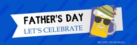 Father's Day Let's Celebrate Banner template