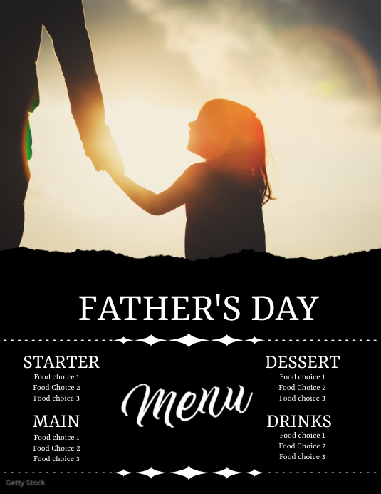 Father's Day Menu Template PosterMyWall