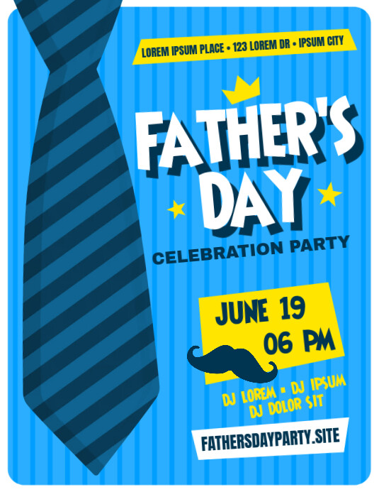 Plantilla de Volante de Fiesta Del Día Del Padre | PosterMyWall