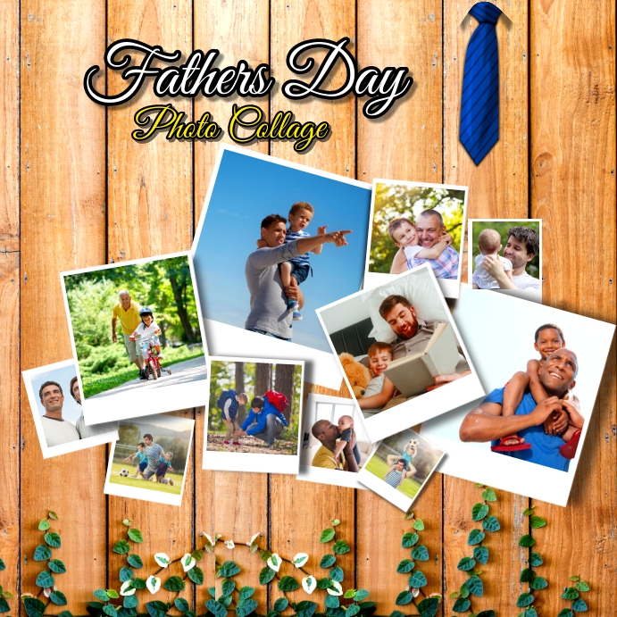Father's Day photo collage template PosterMyWall