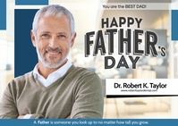 Father's Day Postcard template