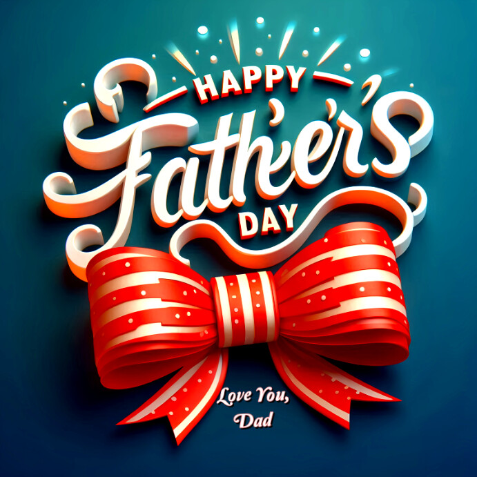 Father's day poster template