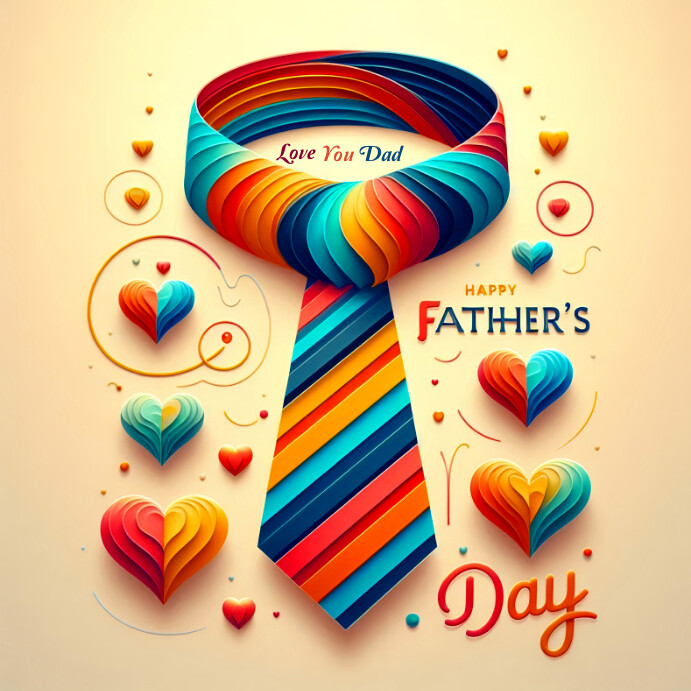 Father's day poster template