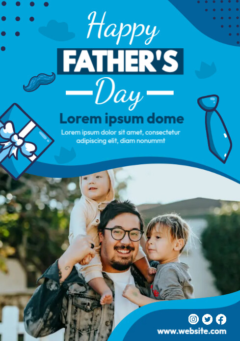 Father s Day Poster Template PosterMyWall father-s-day-poster-template-postermywall