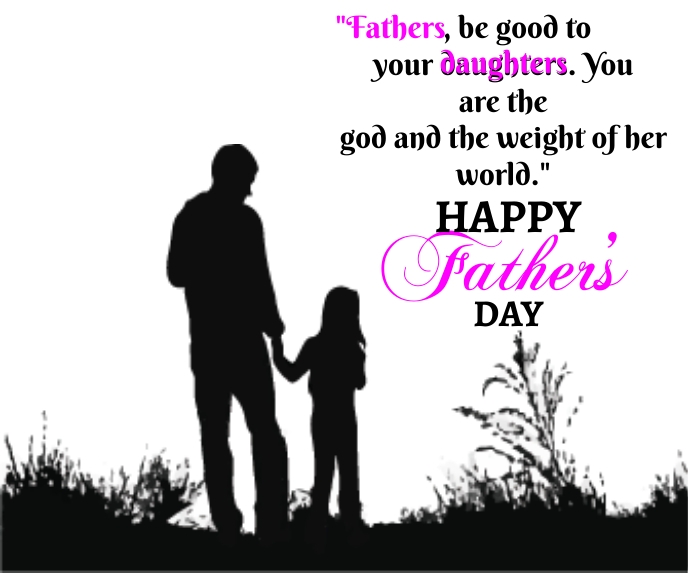 Father's day Quote Large Rectangle template