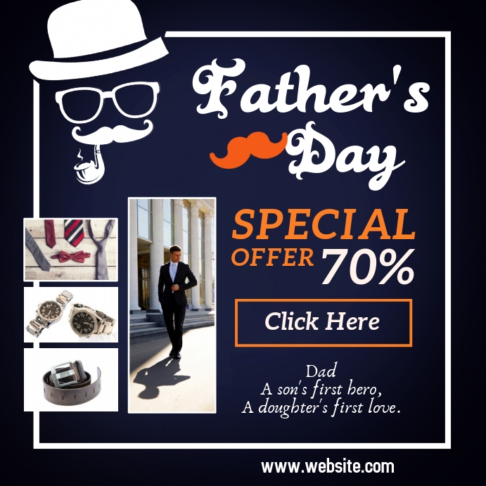 Father's Day Retail Sale Template PosterMyWall