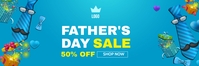 Father's Day sale banner template