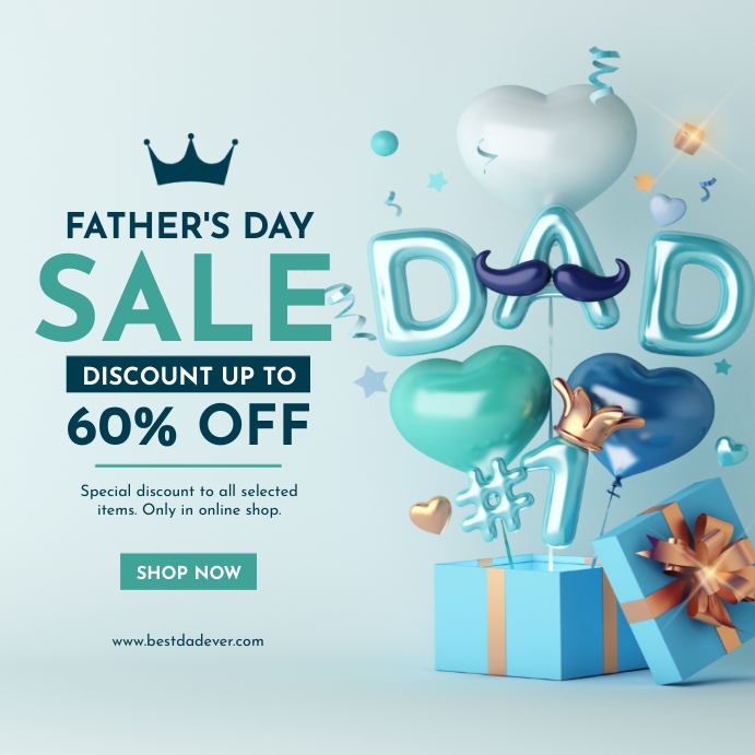 Father's Day Sale Template PosterMyWall
