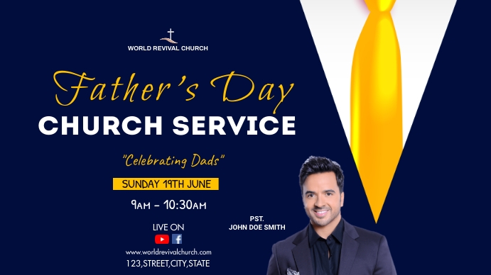 Father's day service Template | PosterMyWall