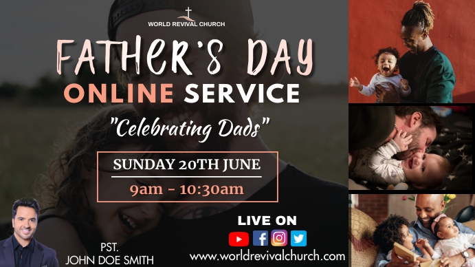 Father's day service Template | PosterMyWall