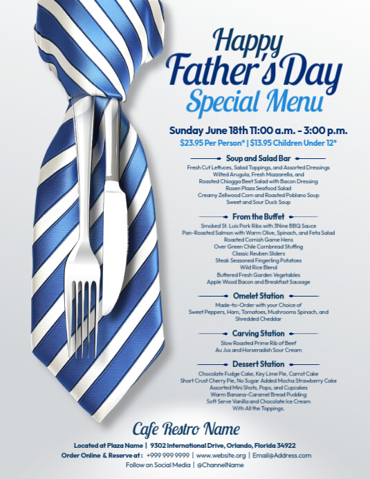 Copy of Father's Day Special Menu Template PosterMyWall Copy of Father's Day Special Menu Template PosterMyWall