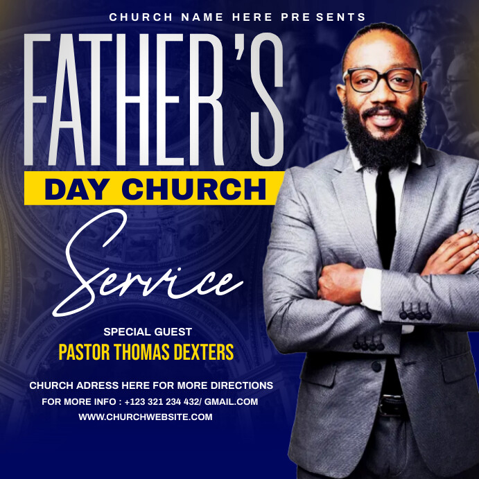 Copy of Father's day Sunday service | PosterMyWall