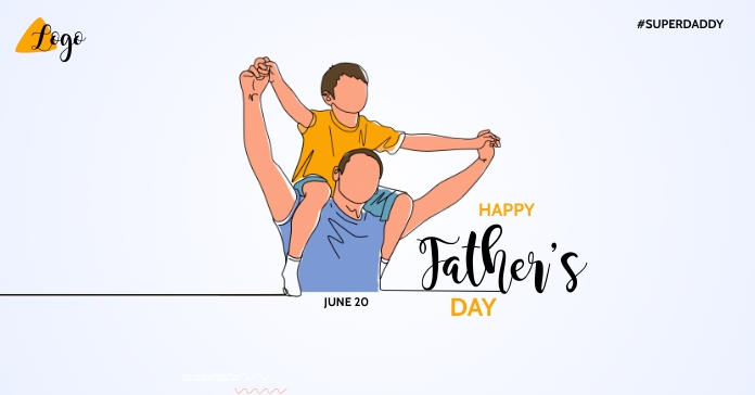 Father's Day template Reklama na Facebooka