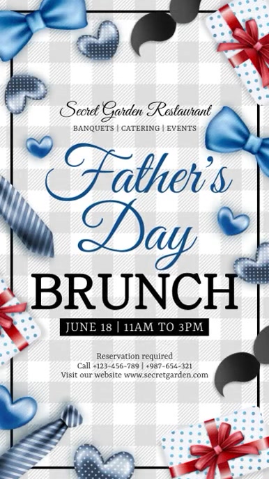 Father's Day Template Ekran reklamowy (9:16)