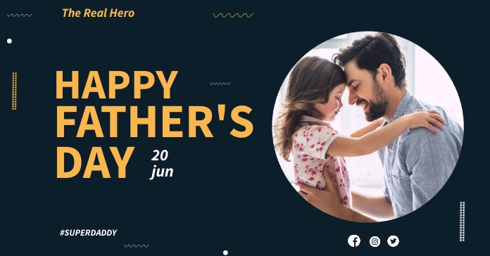 Father's Day template Facebook Ad
