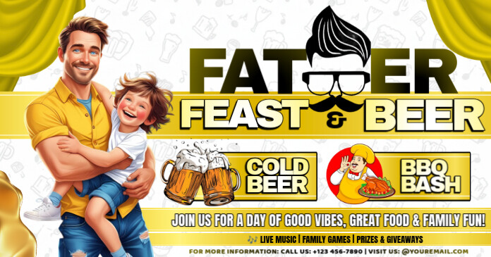 Father's Feast & Beer Bash Facebook Shared Image template