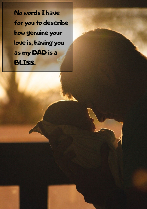 Father's LOVE A4 template