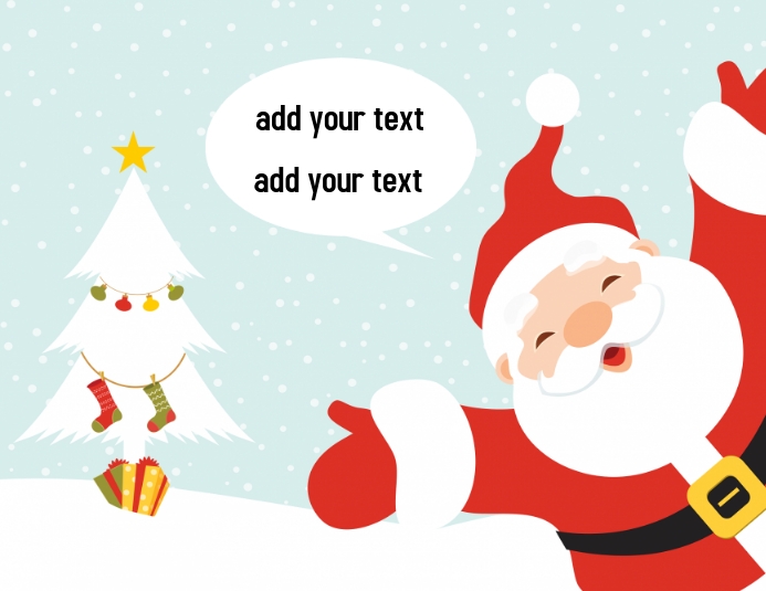 Father Christmas card template | PosterMyWall father-christmas-card-template-postermywall