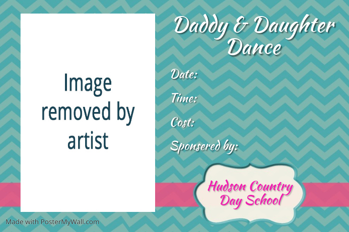 Father Daddy Daughter Dance Fundraiser Event Flyer Poster Father Daddy Daughter Dance Fundraiser Event Flyer Poster