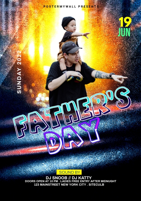 FATHER DAY A5 template
