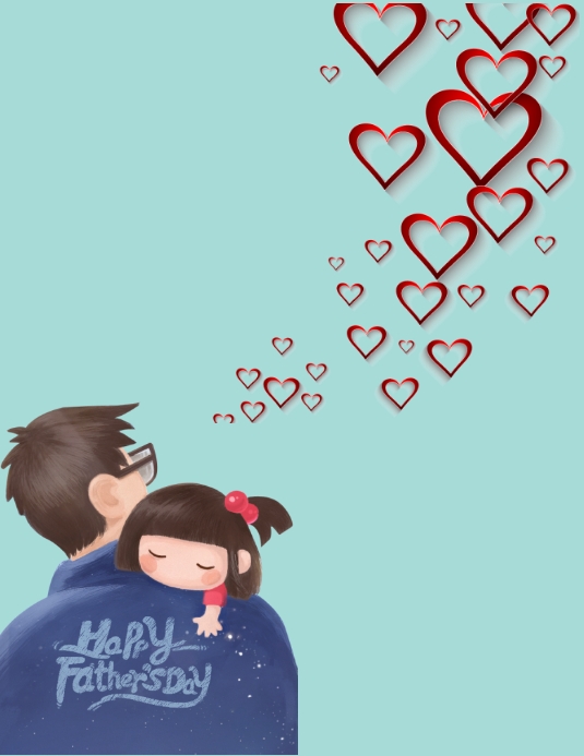 Father day Flyer (US Letter) template