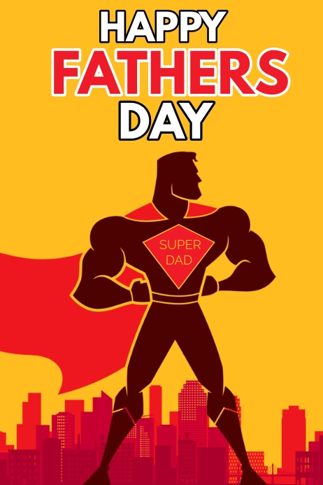 Father Day Poster Plakkaat template