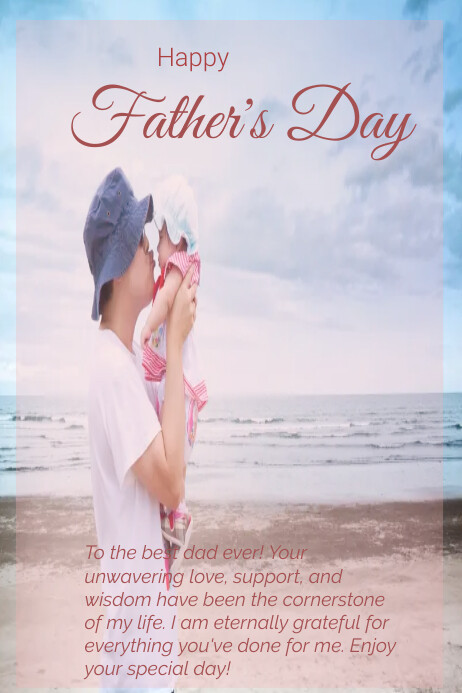 Father Poster template