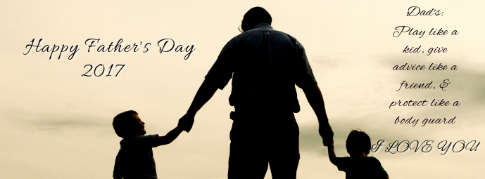 Father's Day Facebook Omslag Foto template