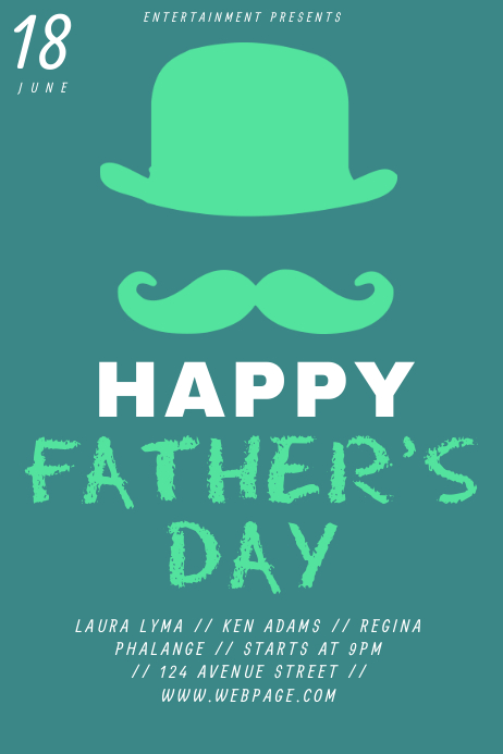 Father's Day Flyer Template Poster