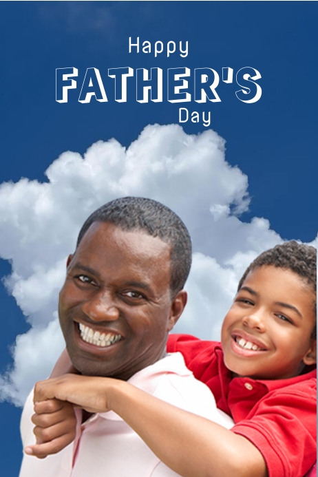 FATHERS' DAY POSTER template