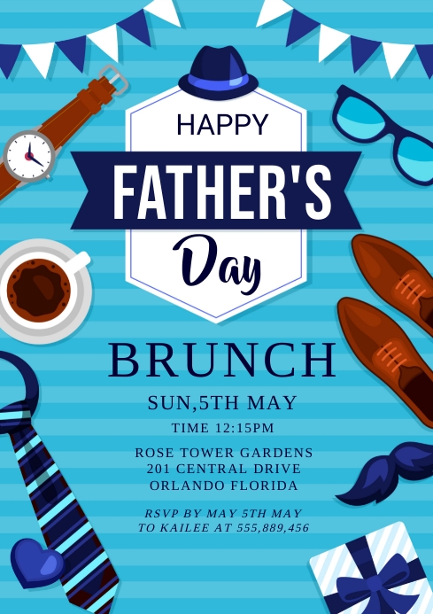 FATHERS BRUNCH Template PosterMyWall