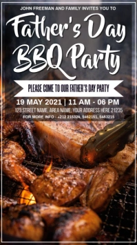 FATHERS DAY BBQ PARTY Instagram Story template