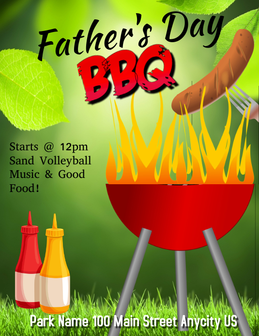 Fathers Day BBQ Template | PosterMyWall