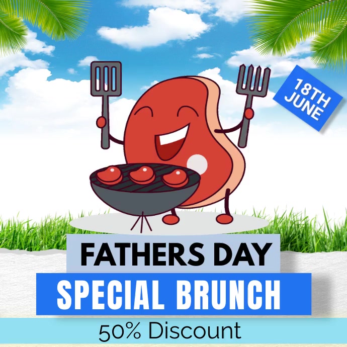 Fathers day brunch Template | PosterMyWall