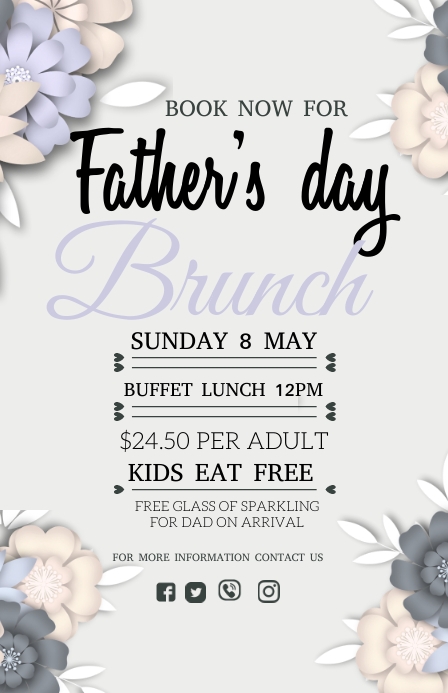 fathers day brunch Template | PosterMyWall Fathers day brunch Template | PosterMyWall