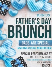 fathers day brunch Flyer (US Letter) template