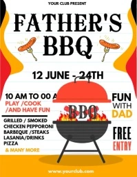 Fathers day brunch Løbeseddel (US Letter) template