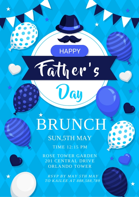 Fathers Day Brunch Template PosterMyWall