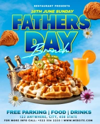 Fathers Day Brunch Instagram Portrait template