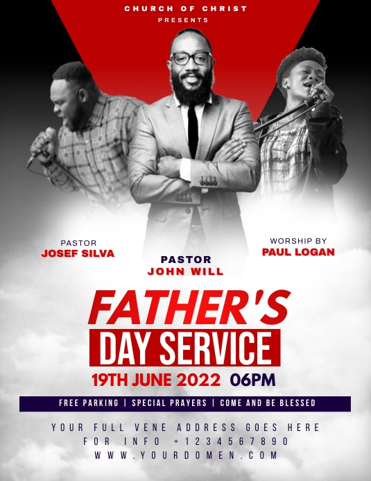 Copy of Fathers day church service | PosterMyWall