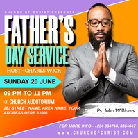 fathers day church service Template | PosterMyWall