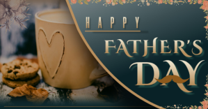 FATHERS DAY COFEE delt Facebook-billede template