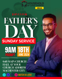 Fathers day Poster/Wallboard template