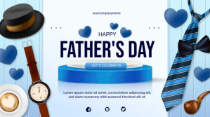 FATHERS DAY Digitalt display (16:9) template